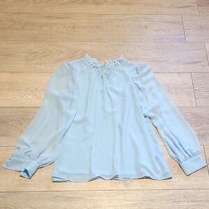 Worthington Elegant Light Blue Women's Blouse M